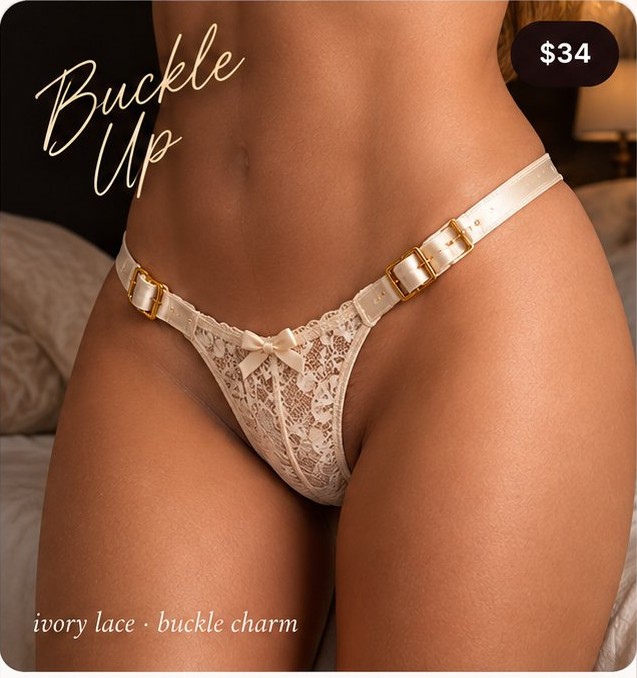 Buckle Up for women — mock-up photo